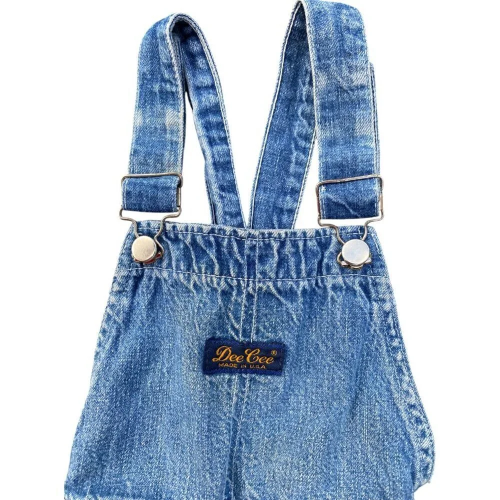 Vintage Washington Dee Cee Denim Overall Bibs - Made in USA - Toddler 3T